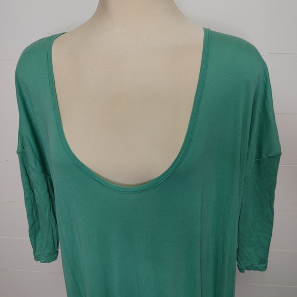 Free People Sun Seeker Green Tiered Maxi Dress Size M - Picture 3 of 12